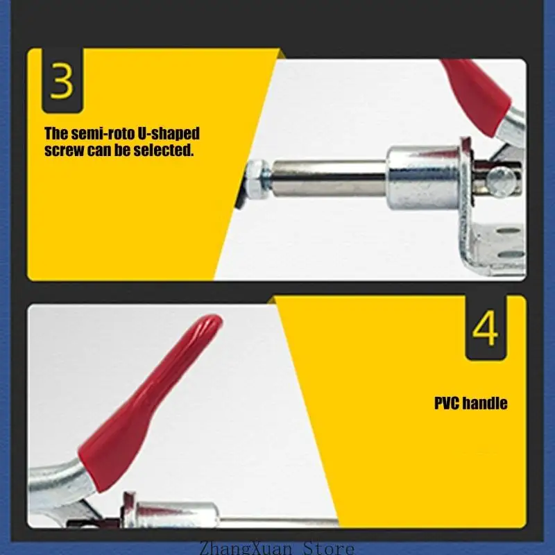 Push Pull Clamp Set with Base Plate for Board Mounting and Fixtures 3XUF