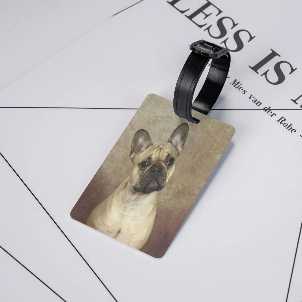 French Bulldog Luggage Tag for Suitcases Pet Dog Privacy Cover ID Label