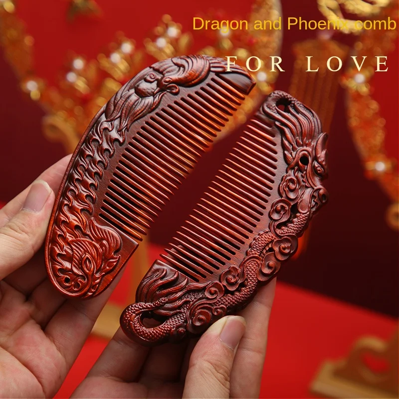 

Purple Tan Wooden Comb Wedding Gift Box Xi Comb Mirror A Pair of Engagement Accompanying Dowry Set New Wedding Gift