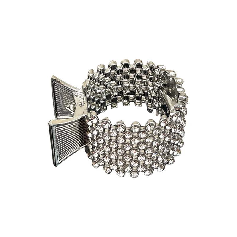 

3 шт., заколки для волос со стразами для высокого хвоста, маленькие металлические заколки для волос в виде акулы, держатель с пряжкой для хвоста, декоративные волосы