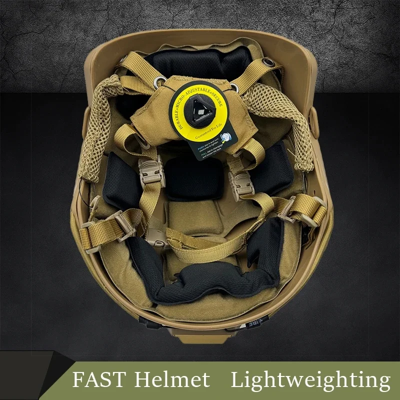 casque-fast-30-abs-leger-avec-suspension-reglable-et-systeme-de-reglage-pour-le-cyclisme-l'airsoft-l'entrainement-tactique