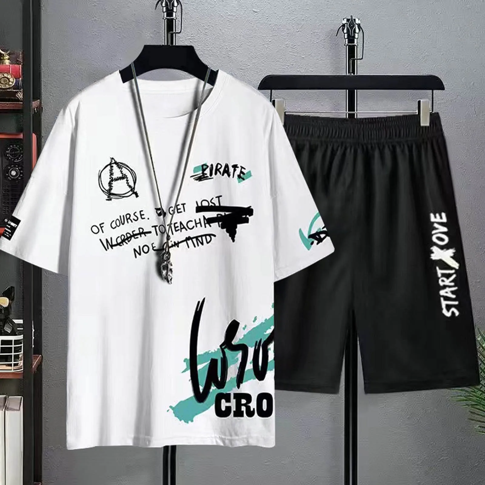 Stylish Mens Summer Two Piece Sportswear Set