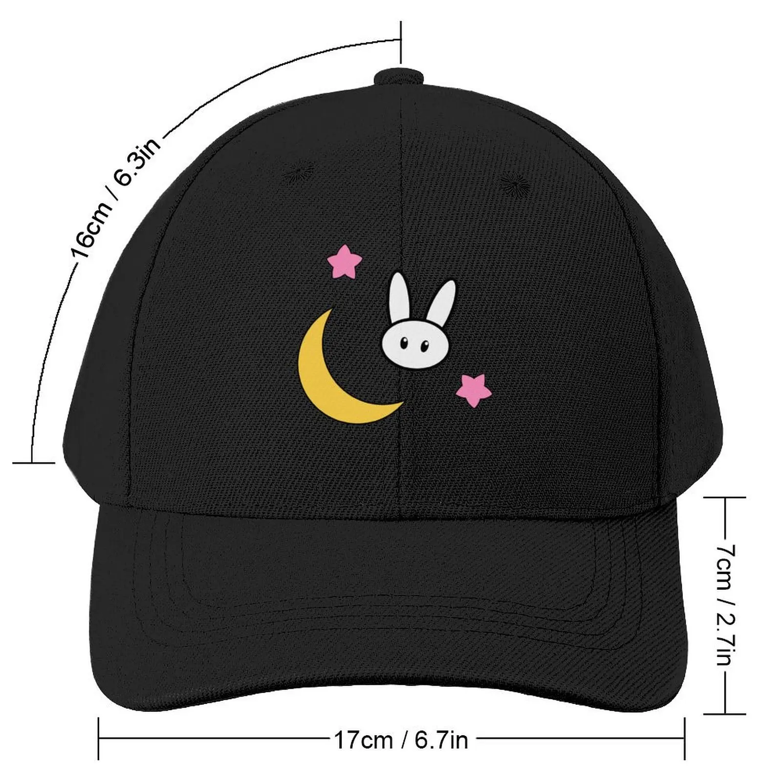 Brains cute moon bunny and stars Baseball Cap Uv Protection Solar Hat Visor Bobble Hat Golf Hat Women's Beach Outlet Men's