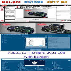 Delphi 2017 R3 소프트웨어 링크 및 설치 비디오 Autocoms Pro vd ds150e cdp 소프트웨어 2021.11, 최신 keygen Tnesf Delphis