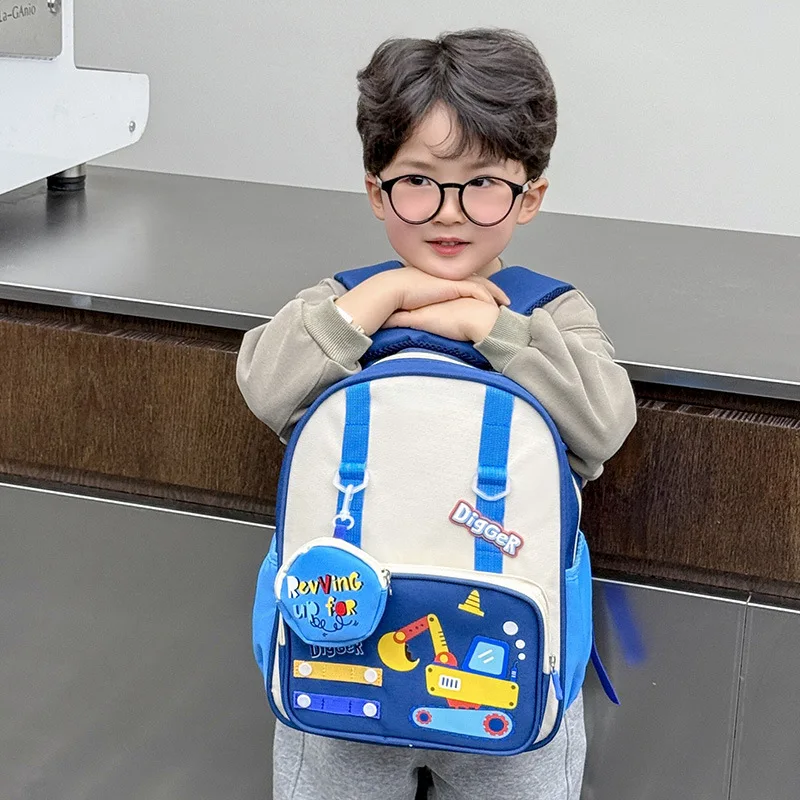 حقيبة مدرسية لتلاميذ رياض الأطفال، حقيبة ظهر كرتونية لطيفة للأولاد والبنات، حقيبة ظهر للأطفال ذات سعة كبيرة