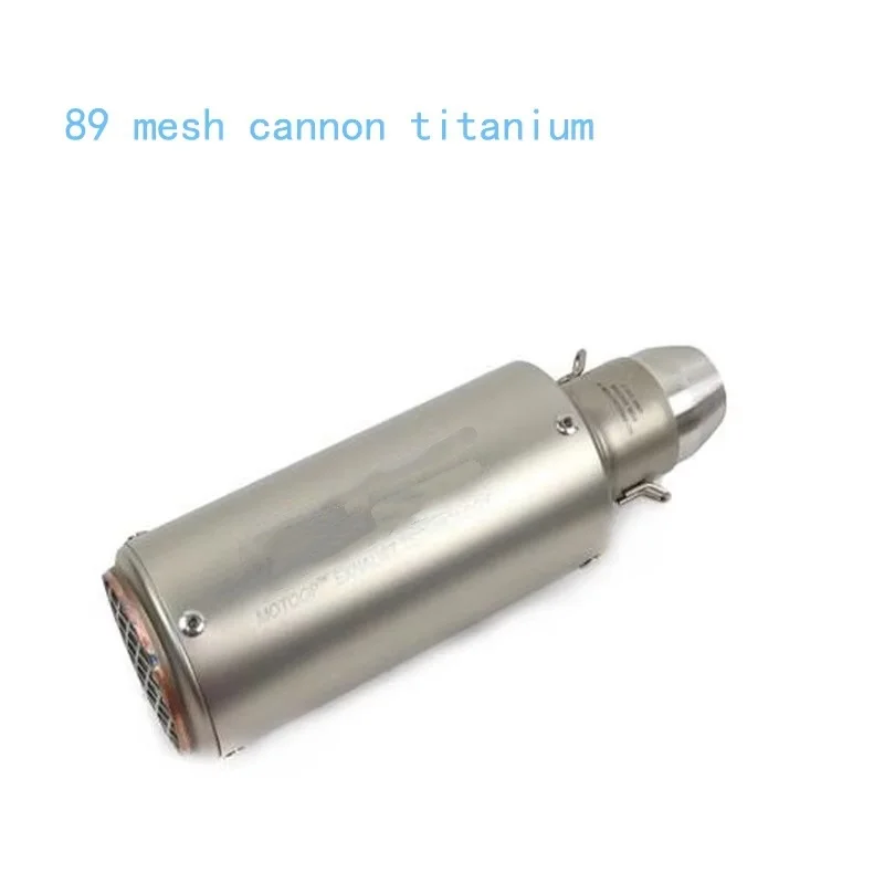 Stainless steel modified straight-through exhaust pipe 51mm interface motorcycle exhaust pipe for Yamaha and Kawasaki models 6
