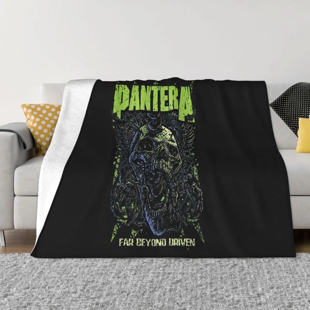 Pantera Far Beyond Driven Brand New Authentic Rock Metal S M L 2XBa Tops Punk Throw Blanket