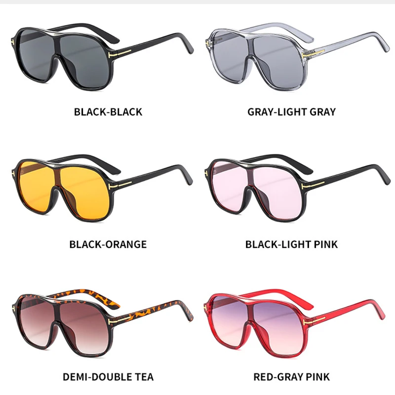 Oversized Y2K Pilot Sunglasses Women For Men Luxury Brand Designer Vintage Sun Glasses Popular Punk Big Frame Rivet Shades UV400 image 6