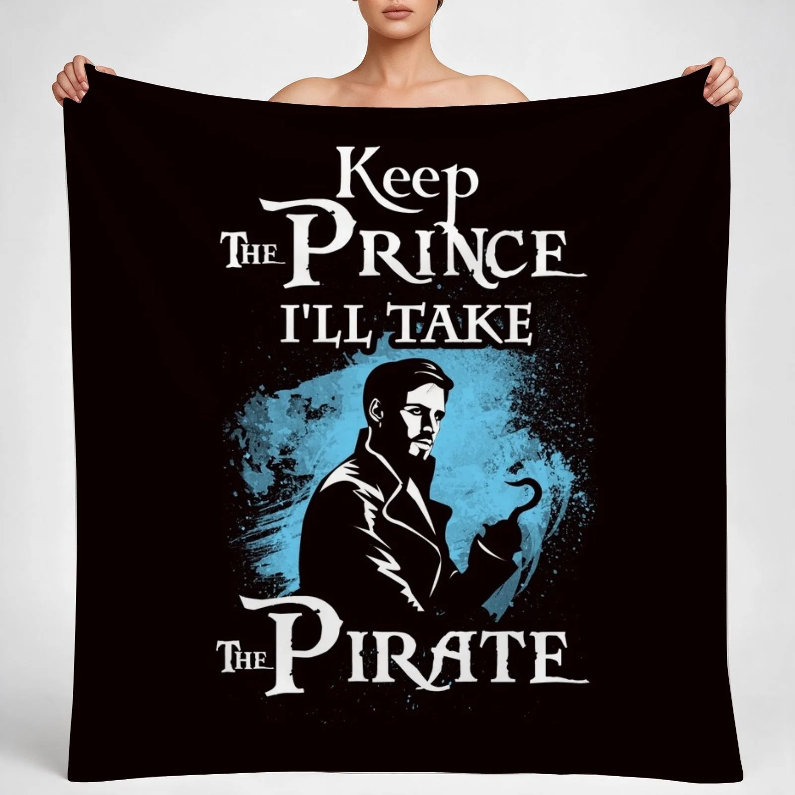 Keep The Prince, I'll Take The Pirate Throw Blanket couch cozy soft plush fuzzy picnic outdoor blanket