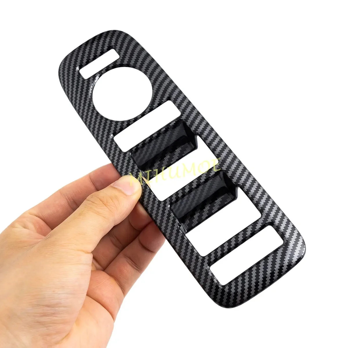 현대 싼타페 2024 2025용 카본 파이버 자동차 운전석 도어 윈도우 컨트롤 스위치 패널 커버 트림 4개