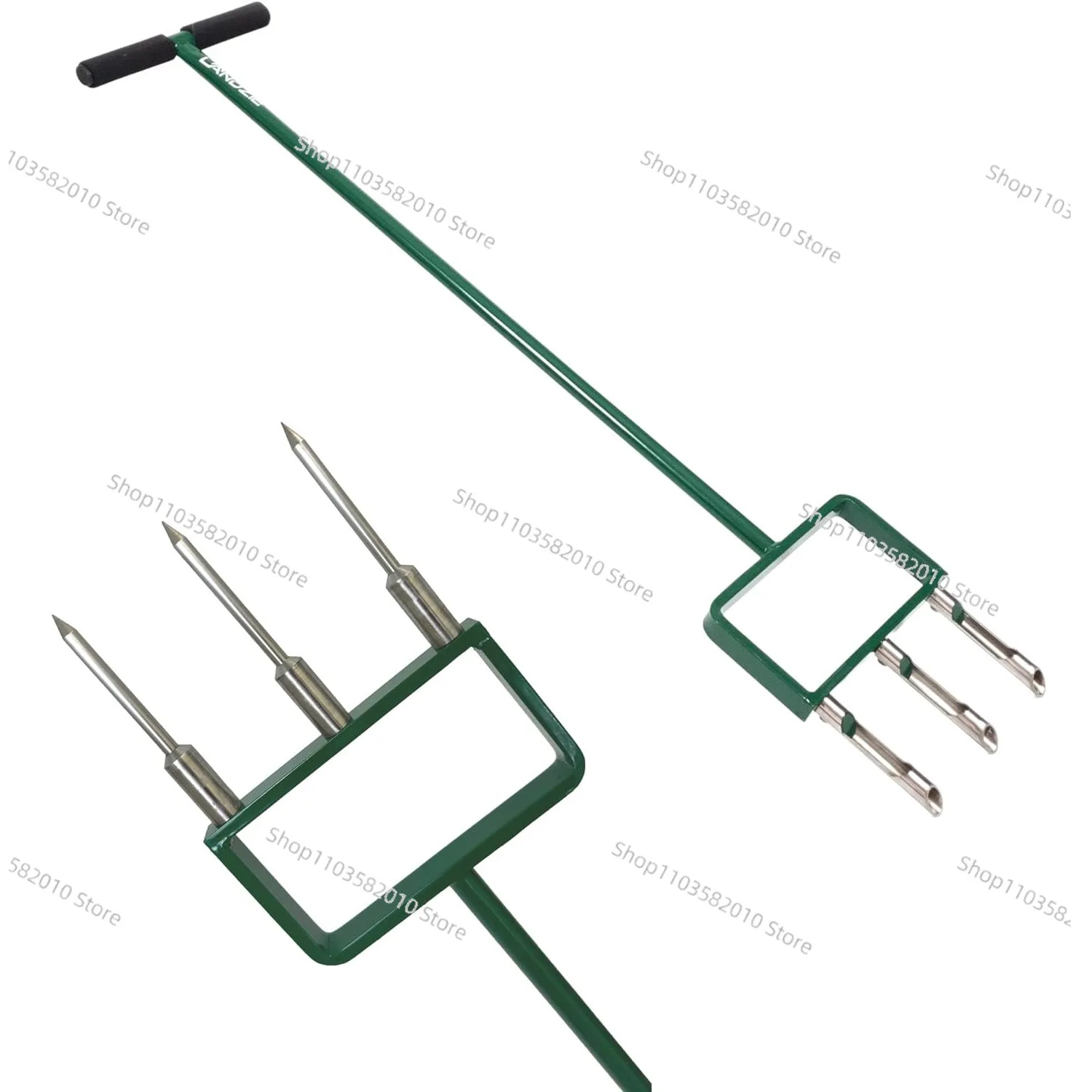 Lawn Aerator Soil Loosener, Gardening Tool for Grass Ventilation, Drainage & Fertilizer Absorption, Alternative Garden Accessory