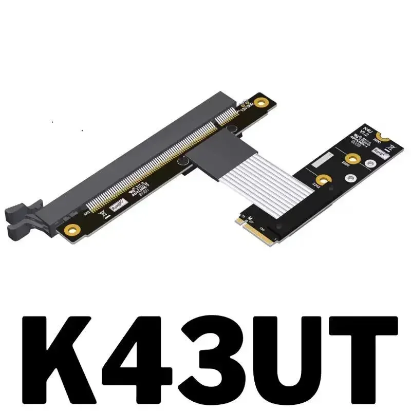 PCIe 4.0x16 Riser สาย PCI Express Extender GEN4 64Gbps สําหรับ NVMe M.2 SSD GPU กราฟิกการ์ด w Sata สายไฟ K43 Series