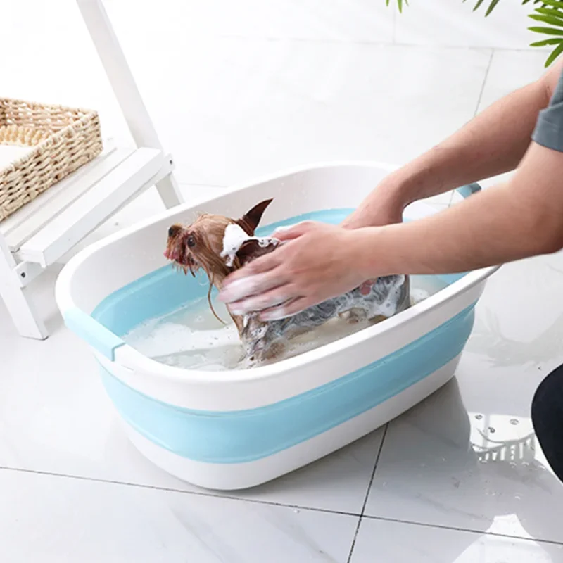 

Dog Pool Foldable Dog Swimming Pool Pet Bath Swimming Tub Bathtub Pet Swimming Collapsible Bathing for Dogs Cats Kids