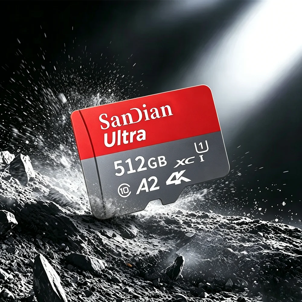 Micro TF SD 128GB 256GB 512GB Class 10 UHS-I U3 V30 Memory Card for Action Cam Sports Camera 4K Slow Motion Compatible SD Card