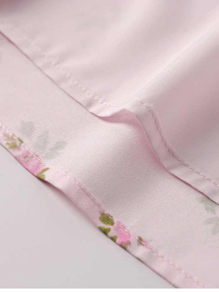 NewAsia Damenkleid mit Blumenmuster, Trägern, A-Linie, sexy hohem Schlitz, rückenfrei, zarten Ausschnitten, Sommerkleid für Party, Strand und Urlaub. – Detail 27