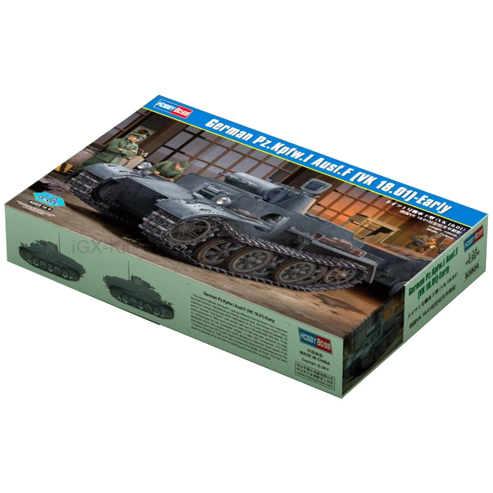 Hobbyboss 83804 1/35 مقياس الألمانية Pzkpfw I Ausf F VK18 01 خزان خفيف مركبة هواية الحرفية لعبة البلاستيك نموذج بناء عدة