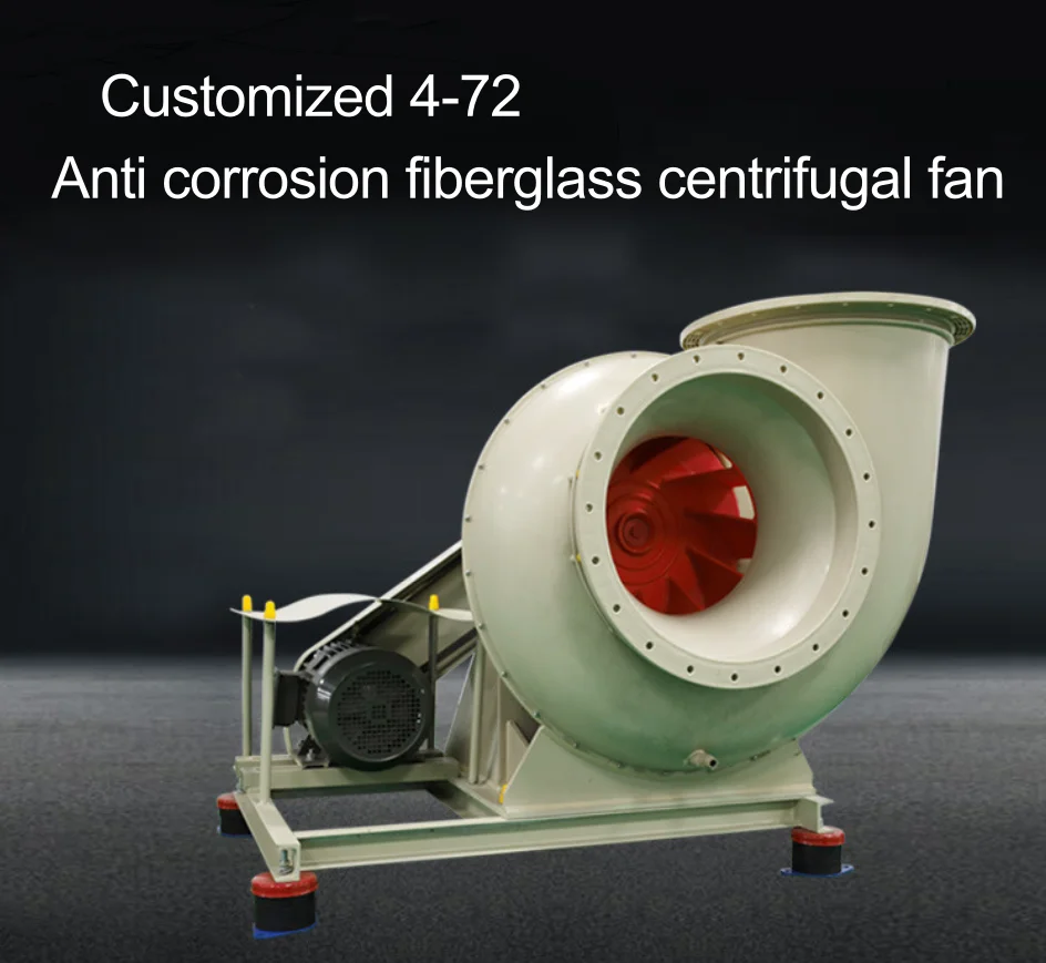 High Pressure Fiberglass Centrifugal Fan for Smelting Plant High Temp Flue Gas Emission