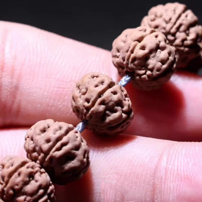 Collector'S Grade Blood Old Tree King Small Vajra Bodhi Bracelet Single Circle Seed Explosive Flesh Double