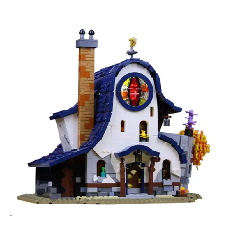 Spot MOC-159932 4053 шт., сборка мелких частиц, строительные блоки, модель дома в виде совы, игрушка в подарок