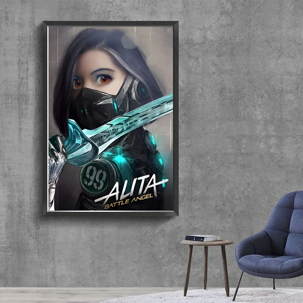 Alita Battle Angel Good Quality Prints and Posters Waterproof Paper Sticker Coffee House Bar Posters Wall Stickers