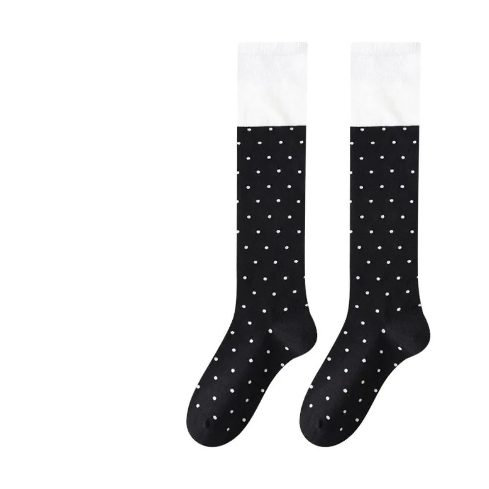 

Fashion Korean Style Long Socks Color Matching Elastic Knee Socks Cotton Knee High Socks Women