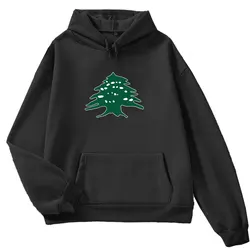 The Republic Of Lebanon Map Flag Graphic Sweatshirts National Emblem Cedrus Deodara Hoodies For Men Clothes Casual Women Hoody