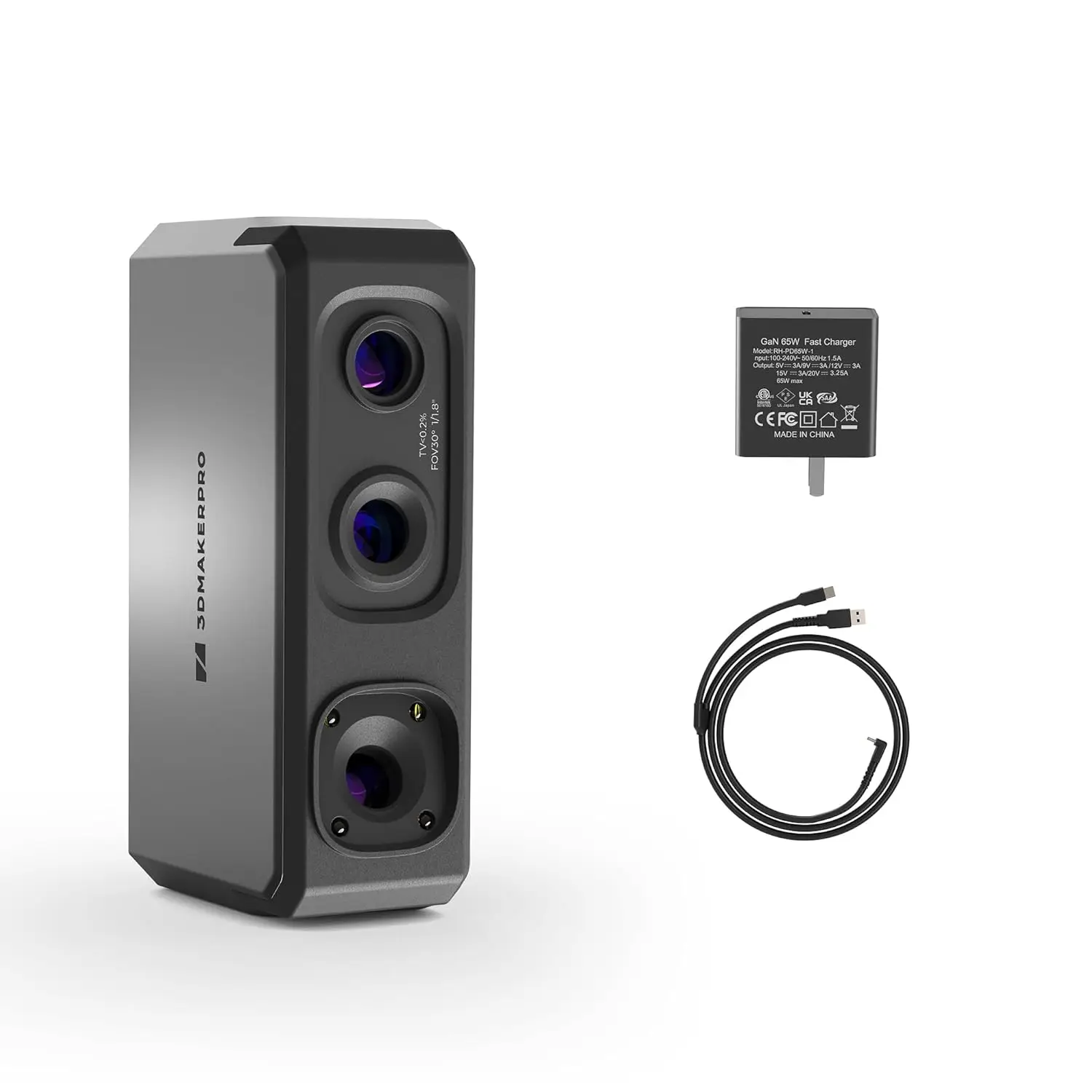 

3DMakerpro 3D Scanner Seal Lite, Small-Format 3D Scanners for Printing, Blue Led Light Source, , Up to 0.02mm Accuracy