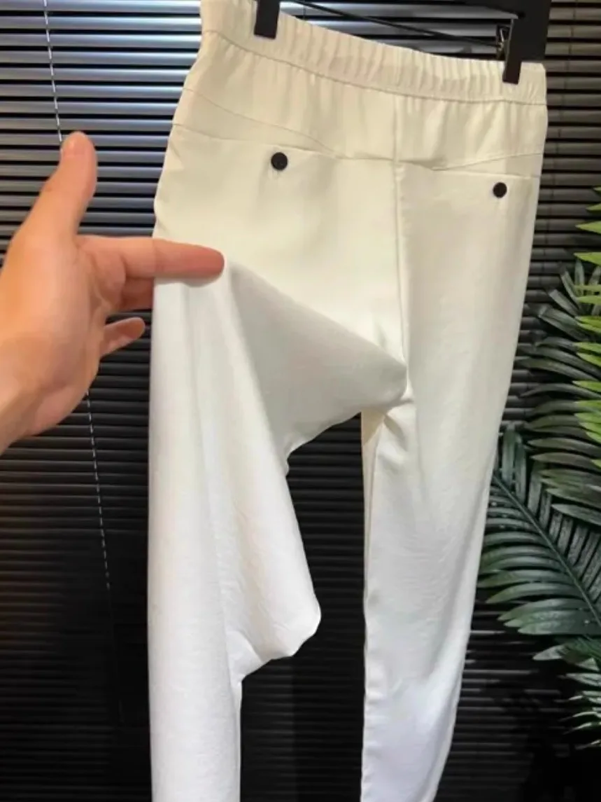 

Faionable Versatile Men's New Casual Pants Autumn Winter Straight Leg Pants Sli Haome Trendy High-End Feeling Europe...