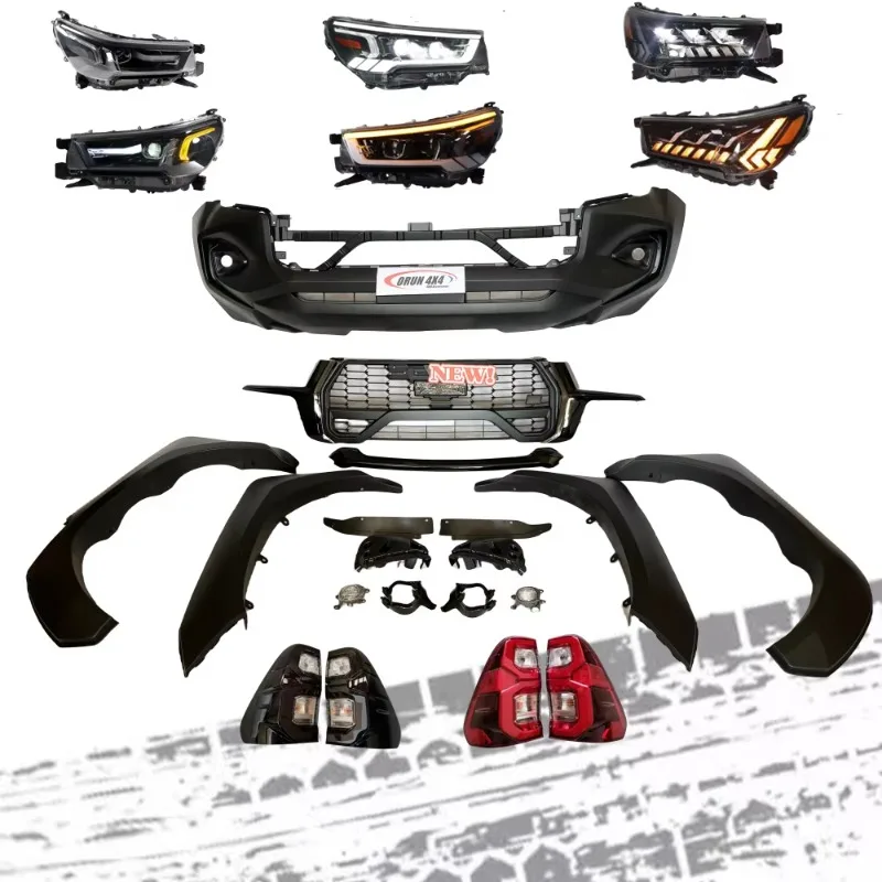 Kit Bodi Gaya G Baru Bodykit 2020 2021 2022 2023 Peningkatan untuk Hilux Kit Facelift Baru 2024