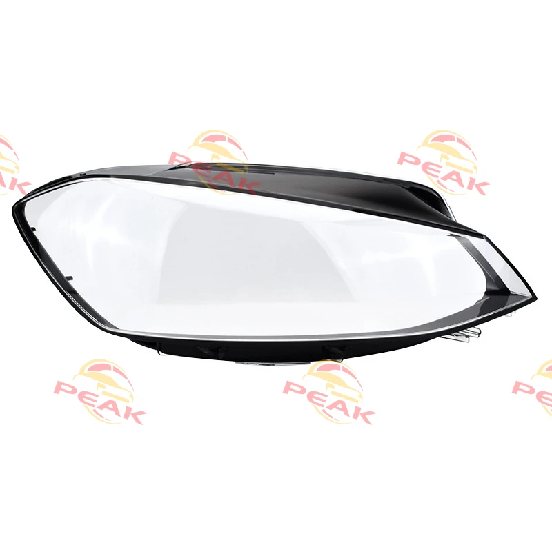 ل Volkswagen VW Golf 7.5 2018 2019 2020 سيارة عدسة المصباح الأمامي غطاء كشافات الظل رئيس مصباح المصباح غطاء المصباح اكسسوارات السيارات #2