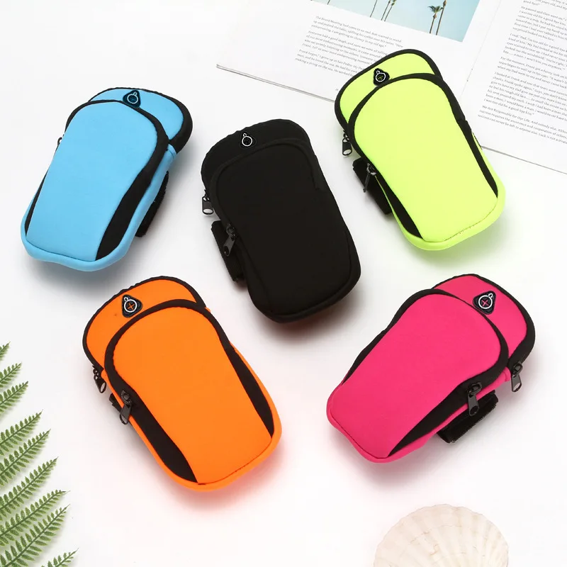 Waterproof Gym Phone Armband, Dual Zipper Pouch for Running, Hiking & Outdoor Sports