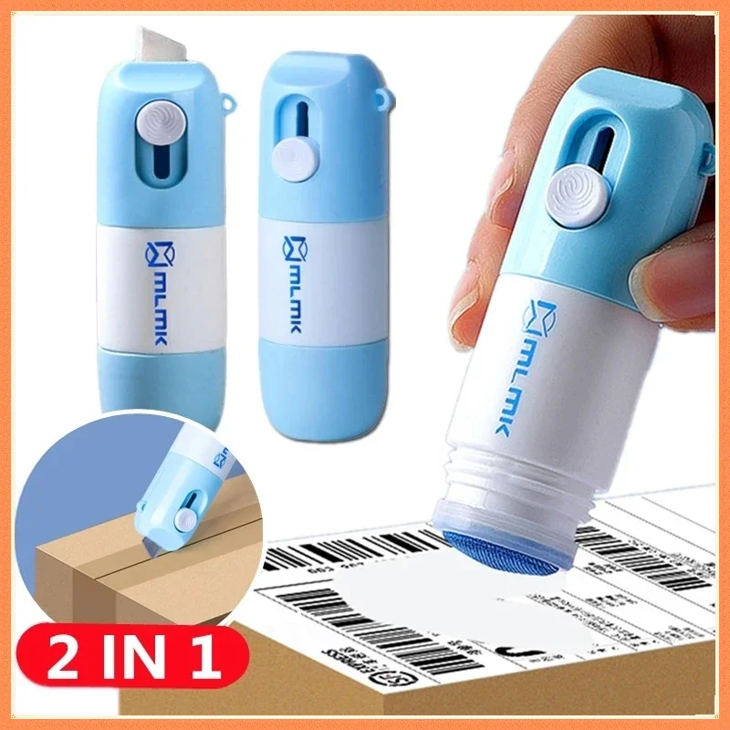 Thermal Paper Easer Mail Opener 2 in 1 Correction Fluid with Knife Anti Peep Identity Information Privacy Protector Eraser