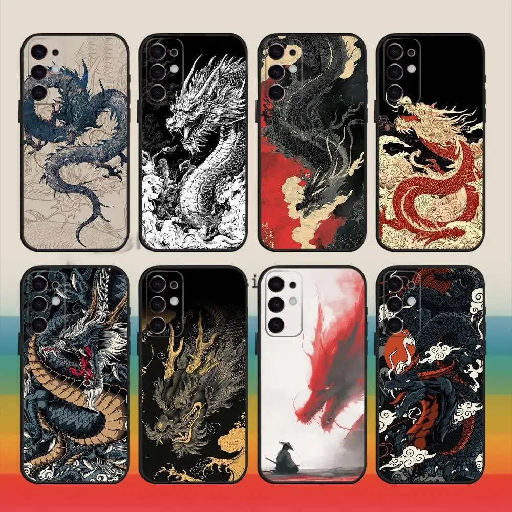 

Eastern Myths Legends Chinese Dragon Phone Case For Samsung S25,S24,S21,S22,S23,S30,Ultra,S20,Plus,Fe,Note,10,9,5G Black Cover