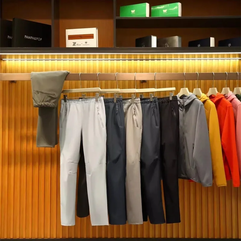 

High Quali Soft ell Men's Casual Pants 3D Tailoring Spring New Sle Straight Leg Long Trousers Youthful Everyday Wear