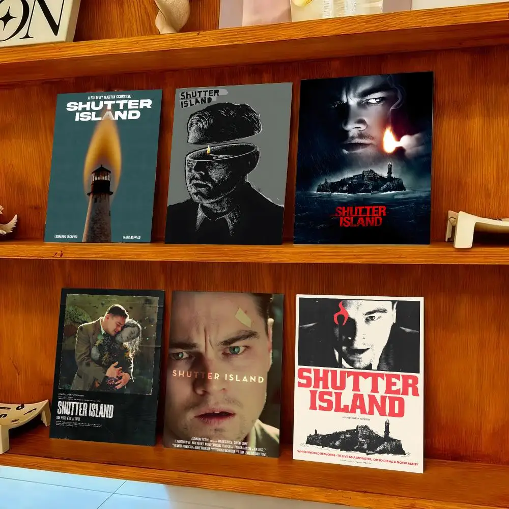 S-Shutter Island Poster HD Art Sticky Wall Waterproof Home Bedroom Bar Aesthetic Decoration Perfect Room Decor