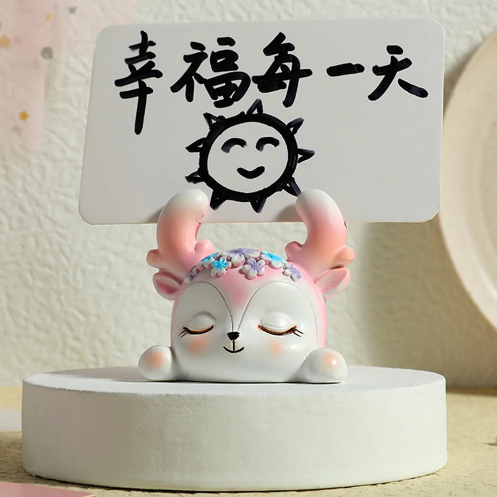 

3 Pcs Memo Clips Lovely Designed Photo Holders Place Cards Holder Desk Accessories Reusable Decorations Menu Stand Picture