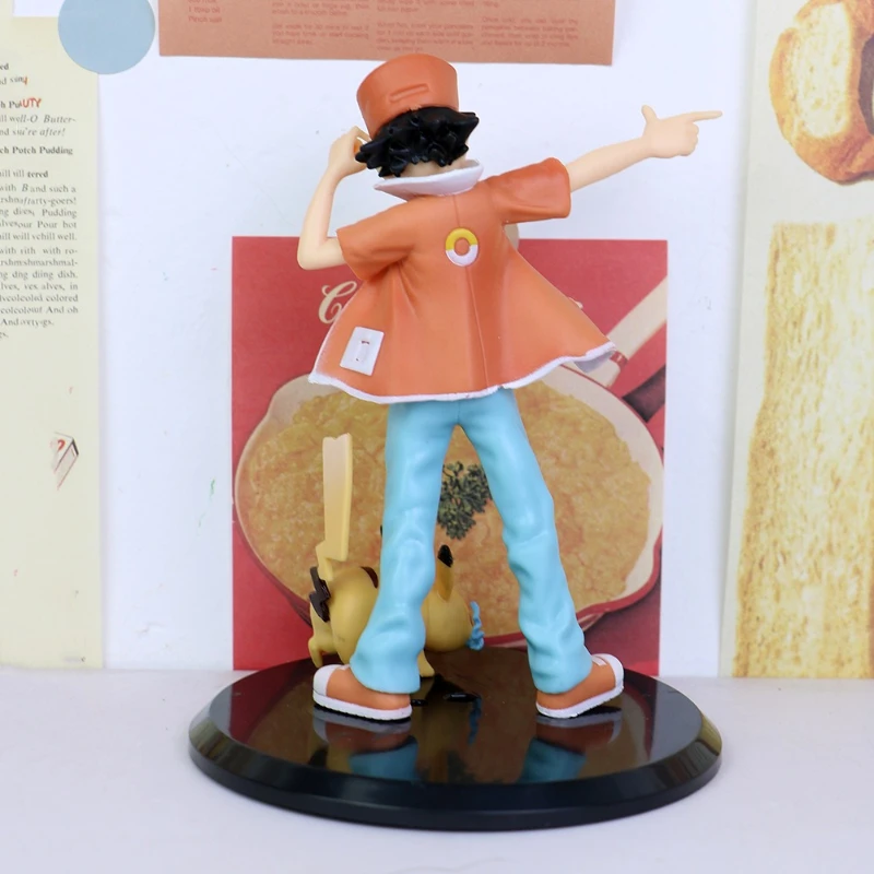 Pokemon Ash Ketchum Pikachu Model Anime Collection Decorative Statue Cute Figure Children's Toy Ornaments Christmas Gift
