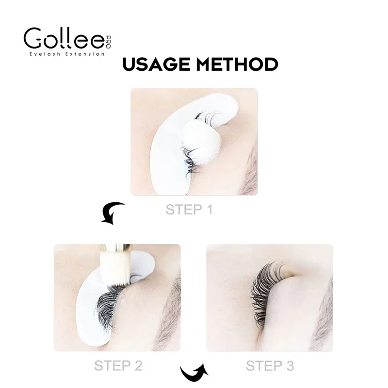 Gollee Clean Eyelash Glue Lash Foam Kit Eyelash Cleaning Foam 50ml/100ml Brush Shampoo Eyelash Extension Cleaning Gentle Makeup