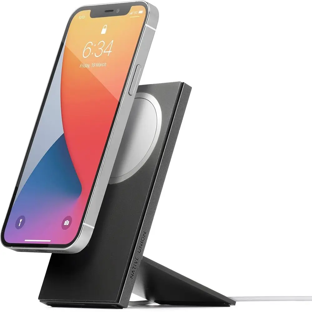 

Premium Weighted Metal Stand for iPhone 14, 14 Plus, 14 Pro Max, and 13 Pro Max - MagSafe Compatible