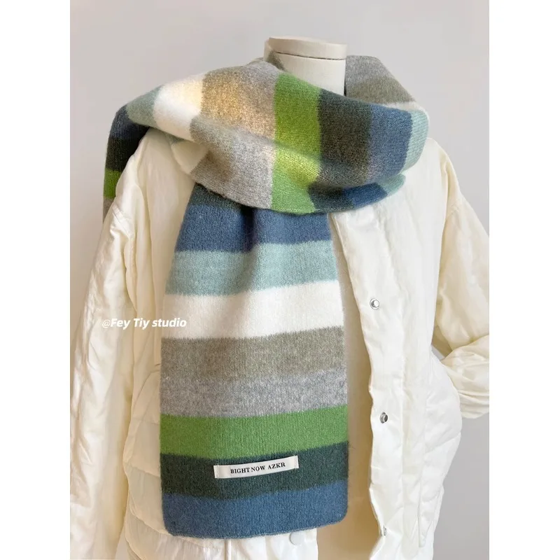 

Wool Soft Color Scarf Men Women Warm Versatile Scarf Autumn Winter couple's Shawl Bufanda Invierno Mujer Scarfs 4m977