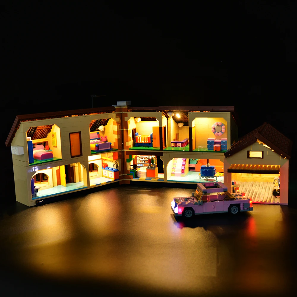 No Bricks LED Light Kit for The Simpsons House 71006