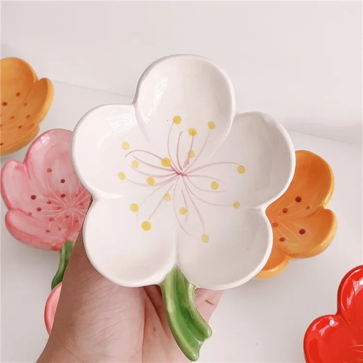 Creative Soap Box Personalized Floral Cute Large Soap Box Bathroom Drainage Storage Box Household Flower Soap Holder