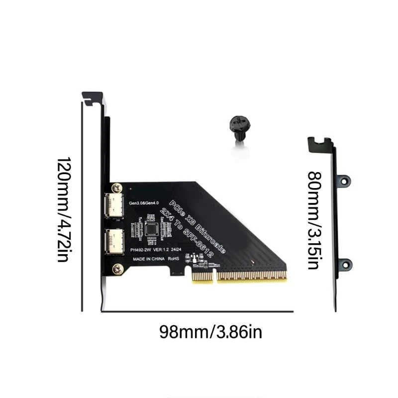 Kartu Ekspansi Y51A PCIe untuk SFF 8612 dan SFF 8611 Dukungan Antarmuka