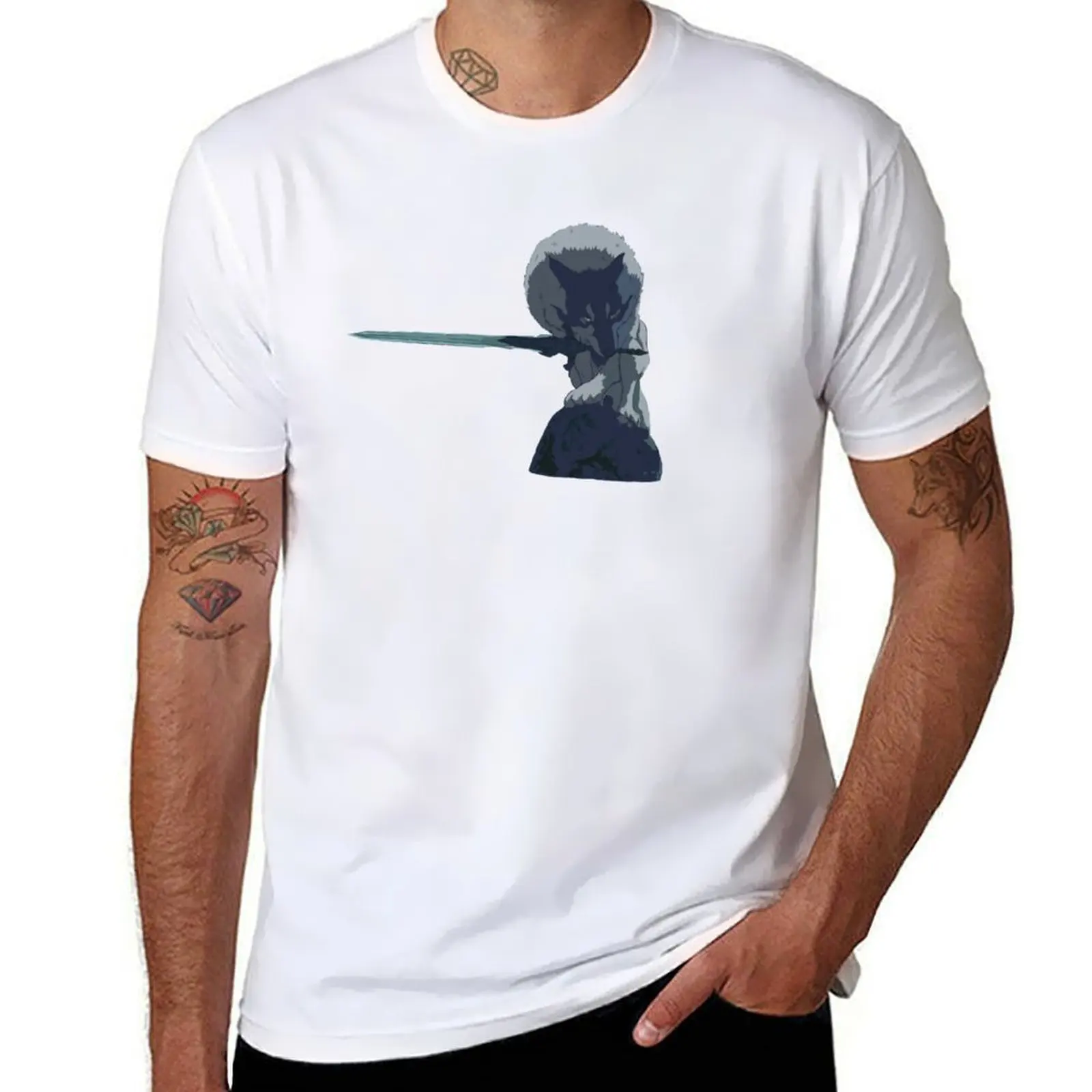 

The Great Grey Wolf T-Shirt funny t shirts man t shirts for man cotton soft T-Shirt
