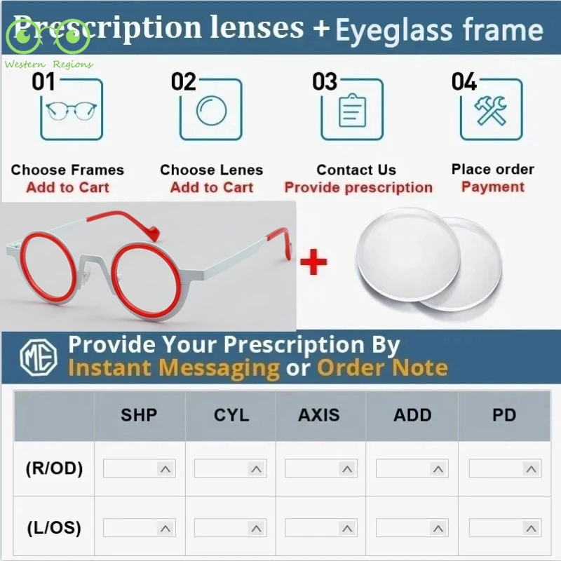 일본 스타일 맞춤형 니치 듀얼 톤 레트로 원형 프레임 블루라이트 차단 안경테 남녀 공용 야외용