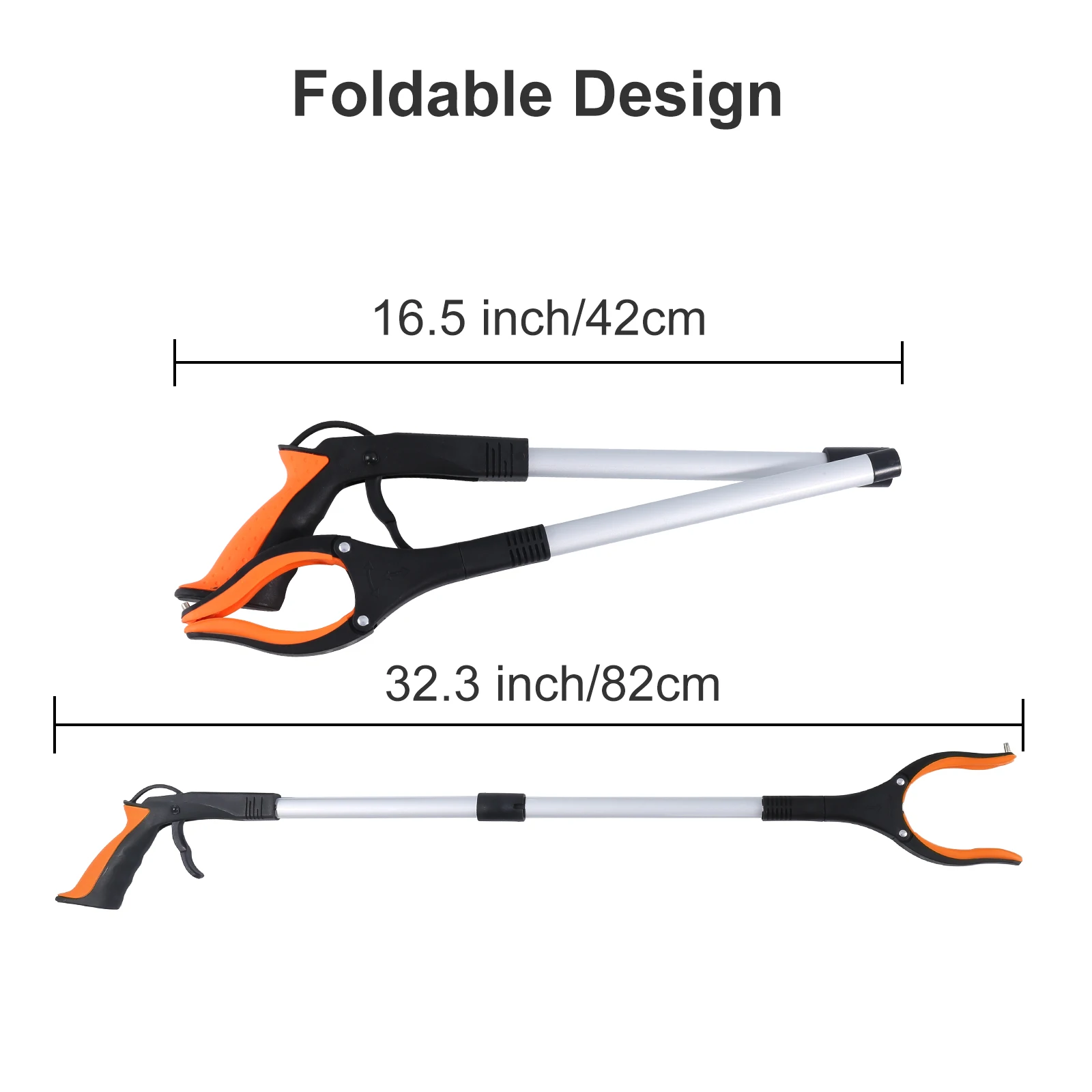 Foldable Garbage Picker Gripper With 360 °Trash clip, 32 Inch Lightweight  Elderly Gripper, Gripper, Elderly Grabbing Tool