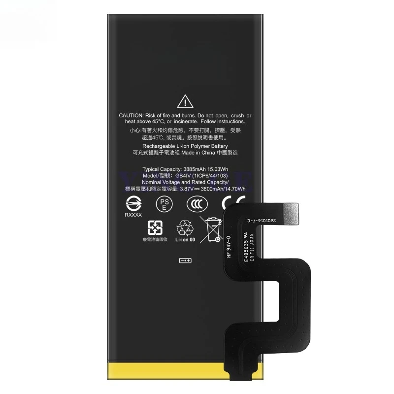 3.87V 3885mah for Google Pixel 4A 5G US Version Mobile Phone Rechargeable Battery GB4IV