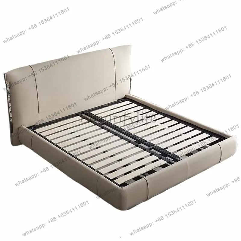 Unique Elegant Double Bed Banquette Cushioned Luxury Lounges Storage Bed Headboards Lounges Cama
