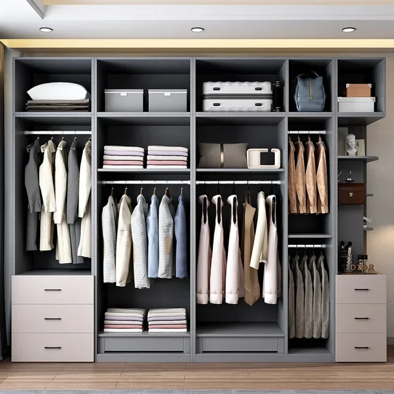 Luxury Wardrobes Storage Clothes Closet Bedroom Display Drawers Modular Wardrobes Organizer Meubles De Chambre Salon Furniture