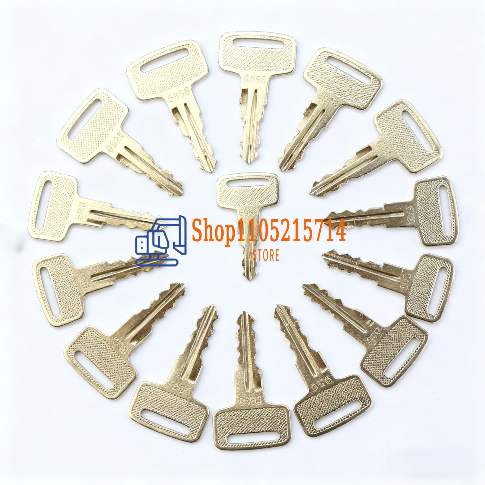 

10 шт. 6896 ключ подходит для Wacker Neuson Trench Roller 0160431 160431 ключ зажигания